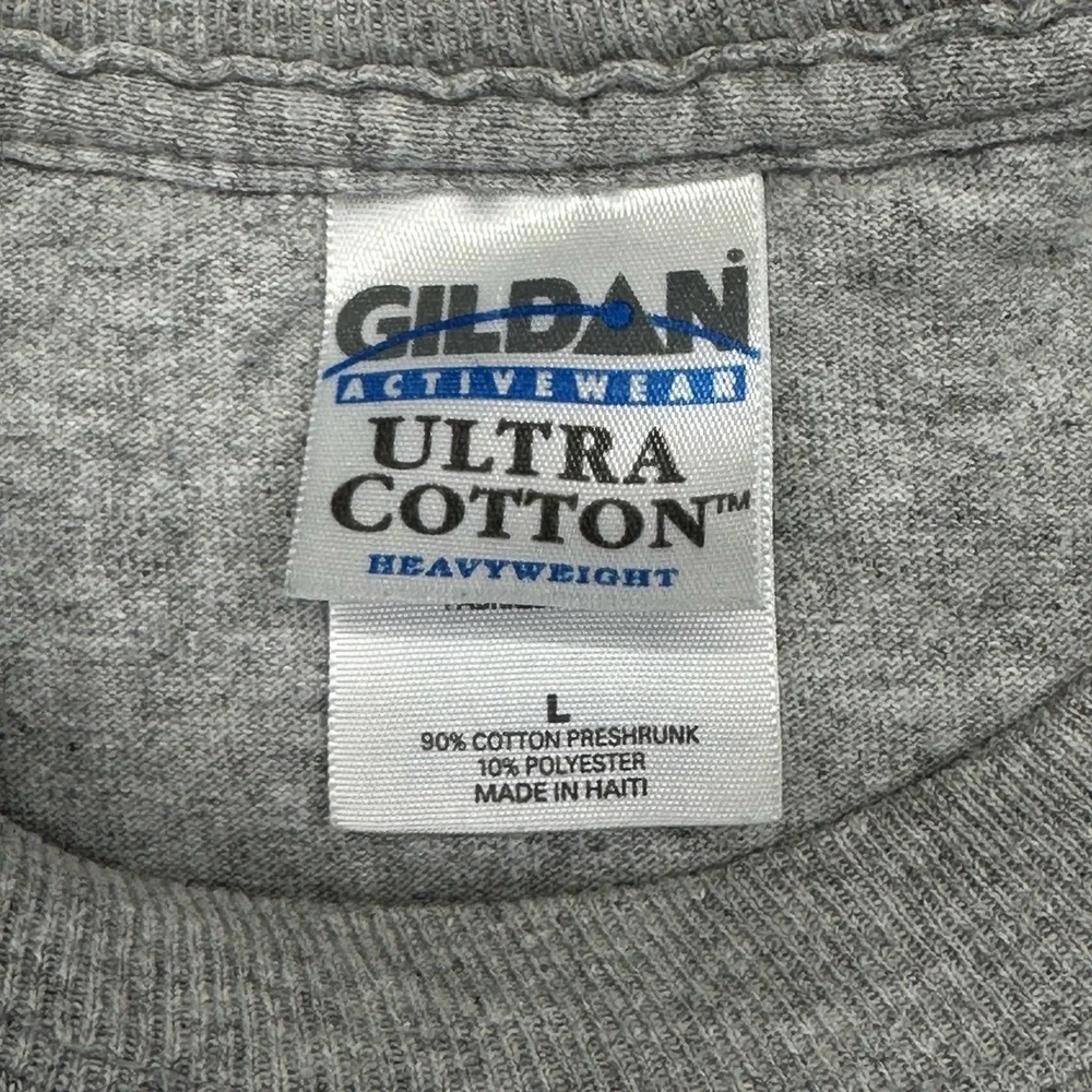 Gildan Ultra Cotton Heavyweight Size Large Clemson Univ. Tigers Gray L/S T-Shirt